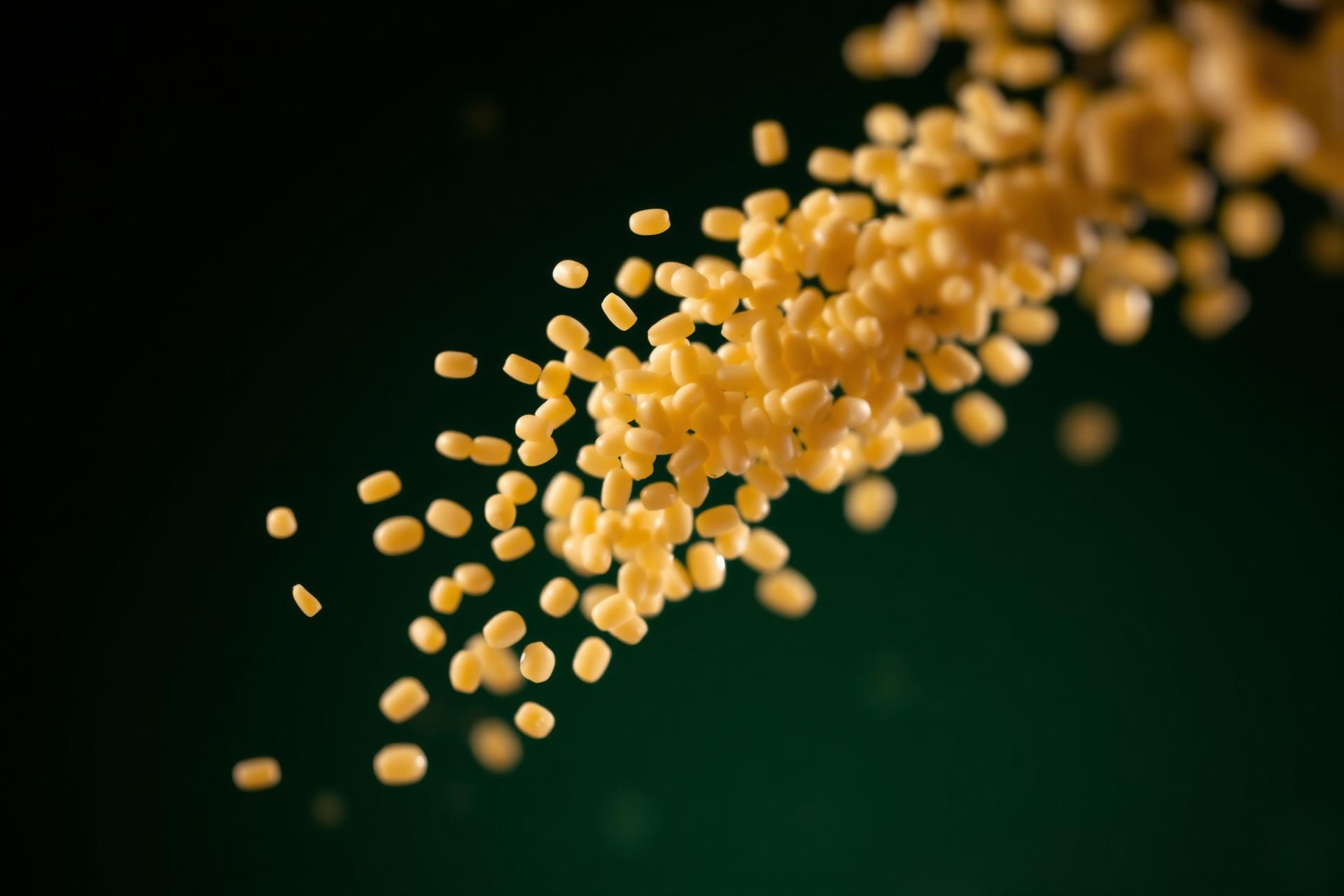 Premium urad dal falling through soft light